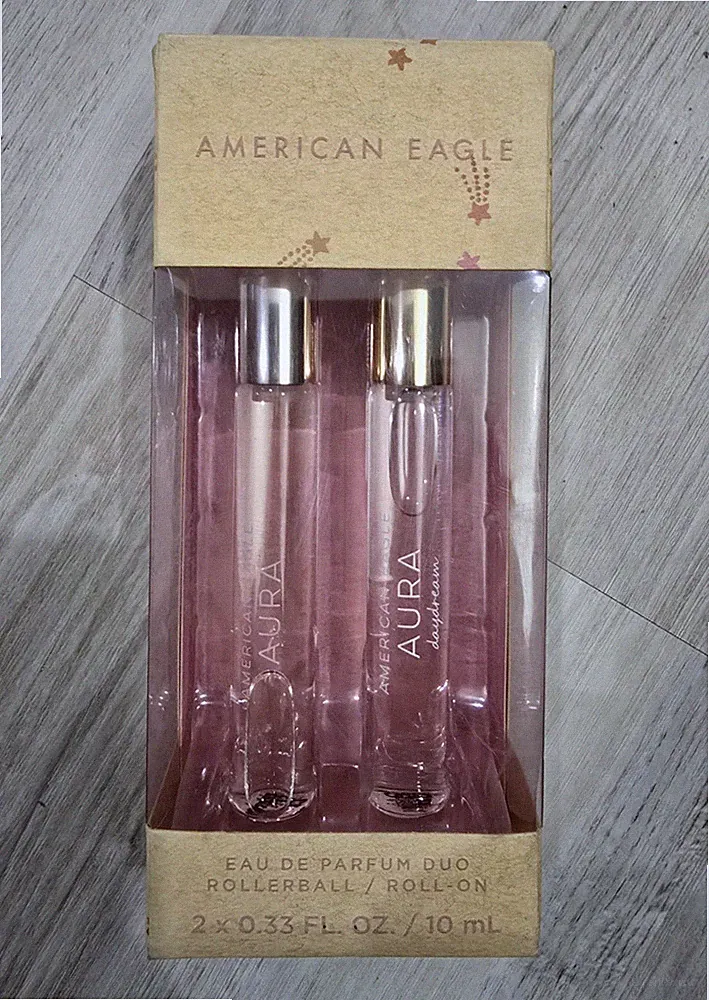 AMERICAN EAGLE AEO Aura Daydream Duo Rollerball perfume Set 2 X 0.33 OZ * 10 ML