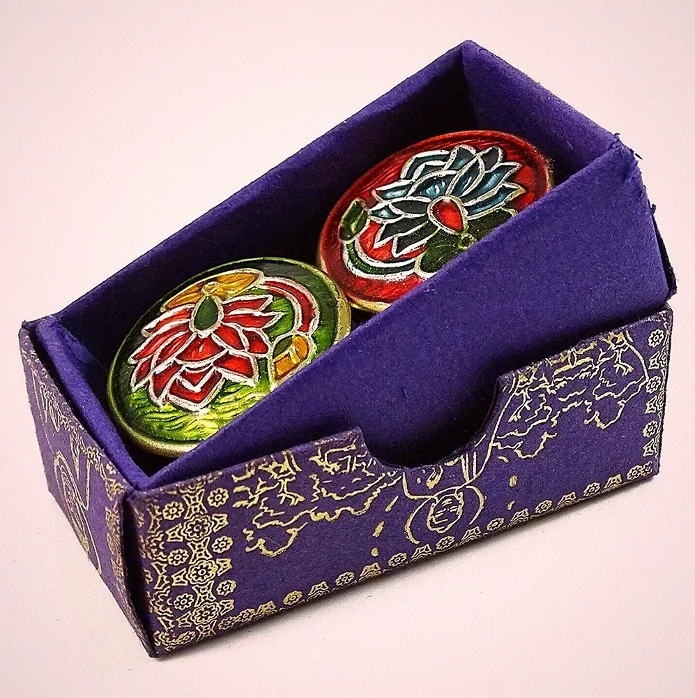 Buddha Delight Natural Solid Perfume Pack of 2 | Brass Jar 4g