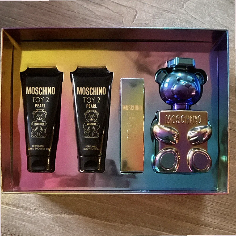 Moschino Toy 2 Pearl Fragrance Gift Set Bear Bottle, Body Lotion & Bath/Shower