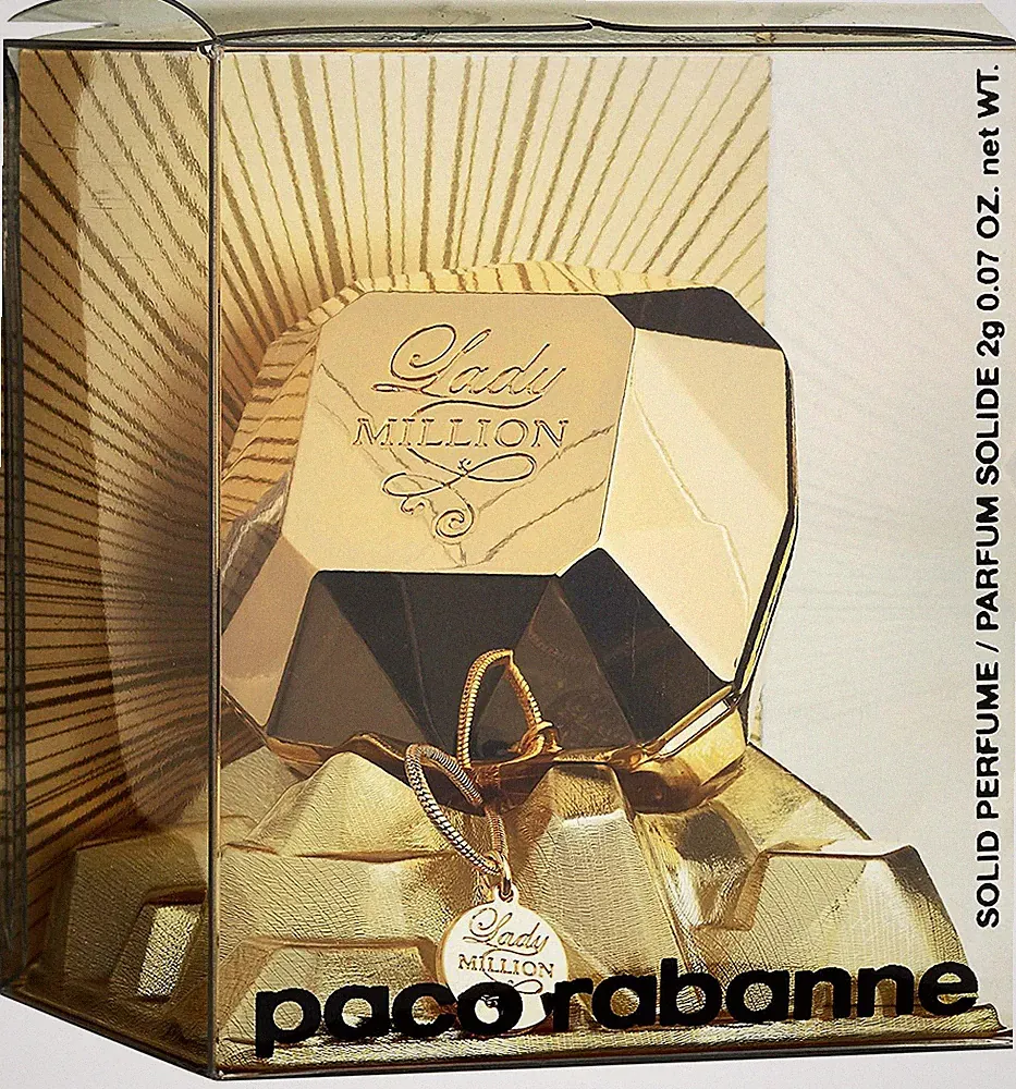 Paco Rabanne Lady Million Solid Perfume Parfum Mirrored Compact 2g 0.07oz SEALED